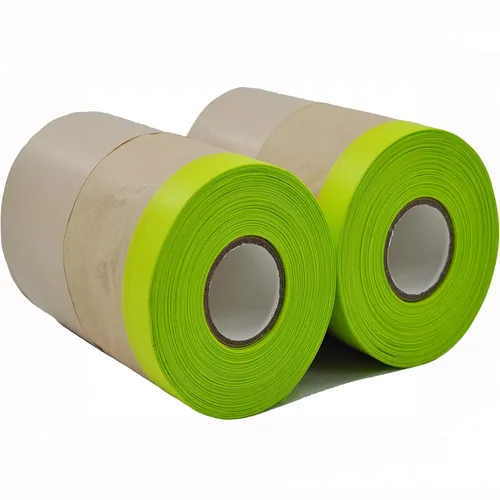 Miniatura 9 de xianshengle Papel de Enmascarar, Papel de Enmascarar Pre-Encintado para Pintura, 6 pulgadas x 50 pies Rollo de Papel de Pintura Automotriz