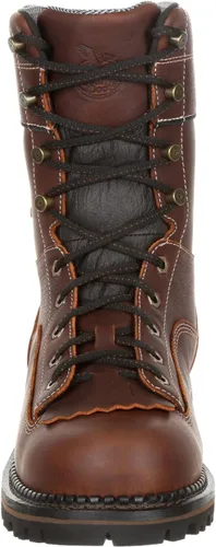 Miniatura 4 de Georgia Boot Botas de trabajo impermeables de tacón bajo AMP LT Logger para hombre Marrón