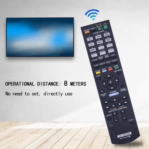 Miniatura 2 de RM-AAU072 RMAAU072 - Control remoto de repuesto compatible con receptor AV Sony Sistema de cine en casa RM-AAU071 HT-CT150 HT-CT150HP HT-SS370