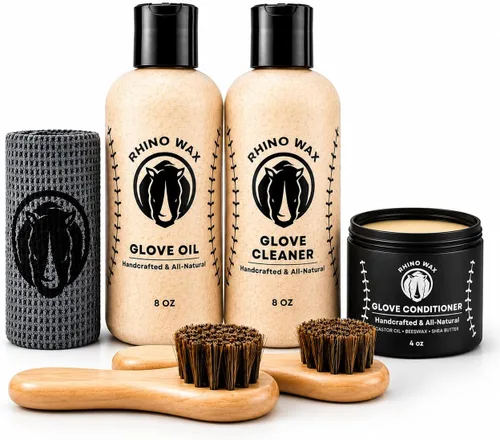 Rhino Wax - Baseball Glove Conditioner Kits - Clean, Condition, and Maintain Your Baseball Glove with one of Our 3 Maintenance Kits - Protect Your