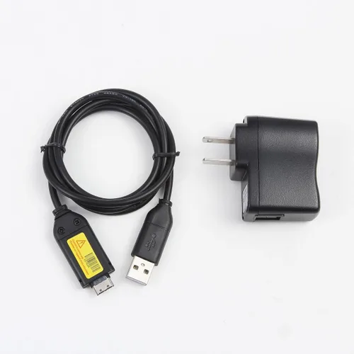 Miniatura 2 de MaxLLTo Cable cargador de batería adaptador de corriente alterna 1A USB para cámara Samsung P1000 P800 SH100