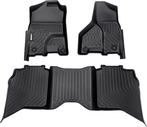 Miniatura 33 de HAFIDI® - Tapetes para auto con almacenamiento debajo del asiento, para todo clima, antideslizantes, de elastómero termoplástico, para la primera