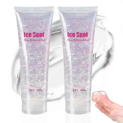 2 unidades de gel refrescante para dispositivo de depilación Lazer, crema de depilación láser suave para el hogar para mujeres y hombres, gel