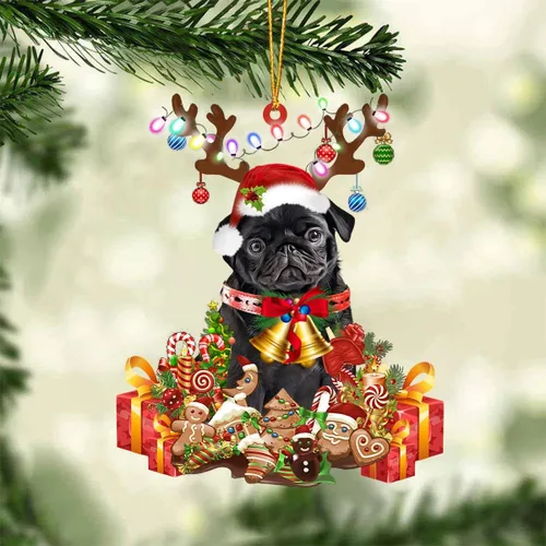Miniatura 41 de Nazenti Adorno de Navidad personalizado de reno de Alaskan Malamute – Adorno de perro personalizado para amantes de las mascotas, acrílico plano