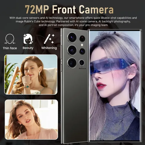 Miniatura 6 de Teléfono inteligente C24U, teléfono desbloqueado de 8 GB+256 GB Android 14, procesador rápido Snapdragon 8 Elite, batería de 6800 mAh, S Pen