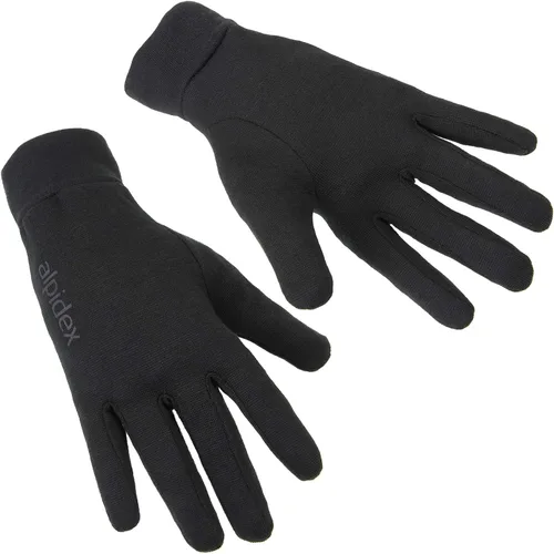 Miniatura 2 de ALPIDEX Guante interior guantes ligeros para correr, forro delgado y cálido, para deportes de invierno, para hombres y mujeres, guantes interiores