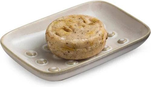 Miniatura 10 de Miamolo Jabonera limpiadora para ducha, jabonera de cerámica para barra de jabón grande, champú o esponja, bandeja ahorradora de jabón para baño