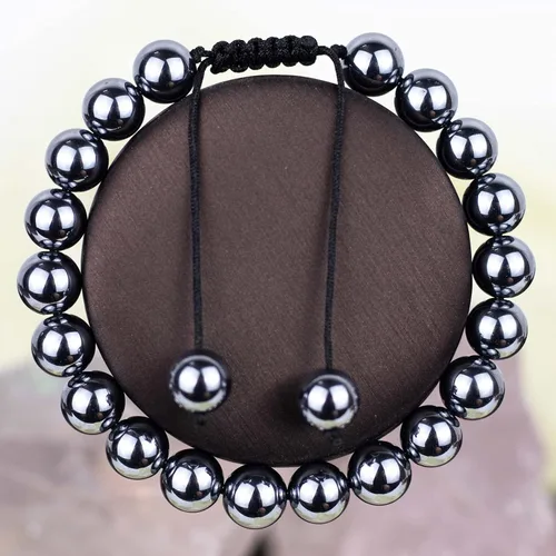 Miniatura 2 de DAZCOLO Pulsera de gemas hecha a mano con piedras preciosas de macramé ajustable de 0.315 in, cuentas redondas, cristales de cuarzo