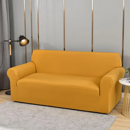 Miniatura 13 de Konsilsa Funda elástica para sofá de 1/2/3/4 plazas, funda universal para sillón suave, lavable, antideslizante, adecuada para protector de muebles
