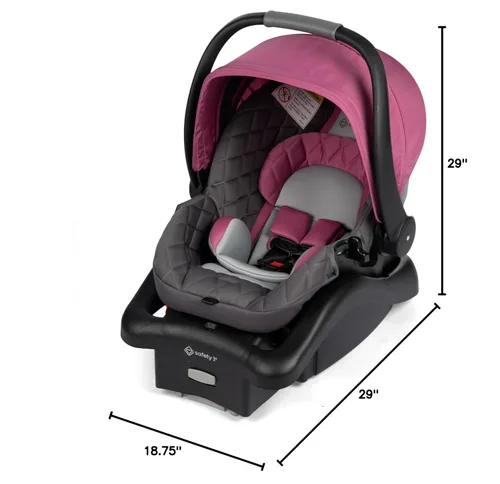 Miniatura 8 de Safety 1st onBoard™ Insta-Latch™ DLX - Asiento infantil para automóvil con base, asiento de automóvil para bebé de 4 a 30 libras, asiento de Playa
