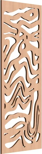 Miniatura 48 de 9 3/8"W x 24 3/8"H x 1/4"T Northfield Decorativos Paneles de Pared de Madera Calado, Abedul