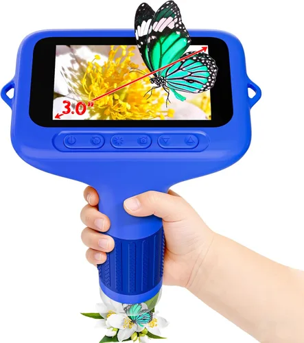 Miniatura 8 de SKYBASIC Microscopio Digital para Niños, Pantalla de 2" Microscopio de Mano 1000X HD de Bolsillo Microscopios Portátiles con Cámara, Regalos