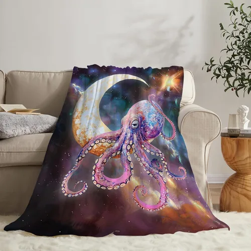 Miniatura 52 de Manta de Polilla Suave y Esponjosa de Vellón Gótico Mariposa Luna Mantas Decorativas Acogedoras y Cálidas de Franela de Felpa Regalos para Niños