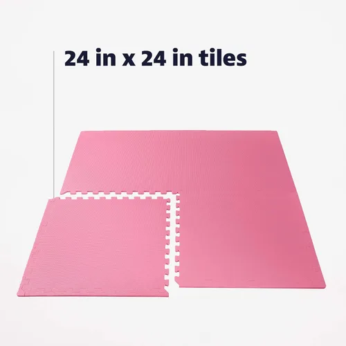 Miniatura 7 de We Sell Mats - Baldosas multiusos de espuma EVA con un grosor de 0.5 pulgadas, alfombrillas entrelazadas para gimnasios de interior y para el hogar