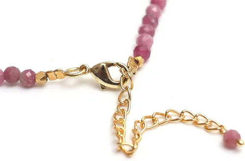 Miniatura 14 de Gempires - Collar de cuentas de piedras naturales hechas a mano, joyería de cristal hipoalergénica de 20 pulgadas, chapado en oro, joyería de moda