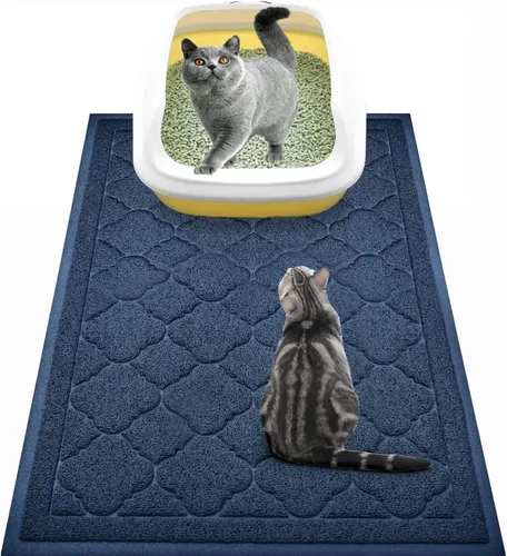 Miniatura 11 de WePet Tapete para caja de arena para gatos, almohadilla de PVC de alta calidad, alfombra de captura duradera, sin ftalatos, resistente a la orina