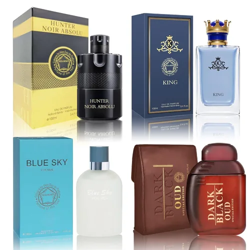 Miniatura 31 de Set de colonia para hombre, EDP, pack de 4 (3.4 oz / 100 mL), Amazing Code Gold, Verse Adonis Blue, AzuraAD, Invincible, Office Clean & Confident