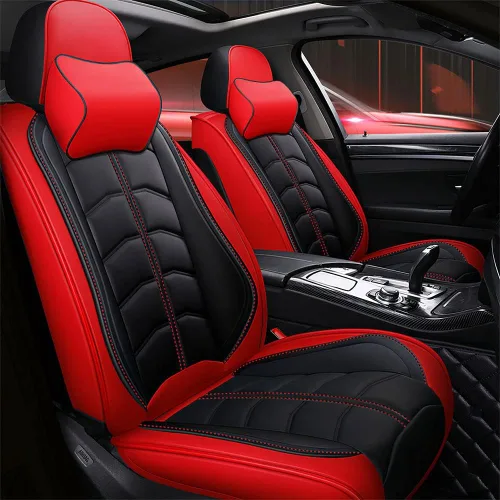 Miniatura 14 de Funda de asiento de automóvil para Mini Cooper 2002-2012, duradera, resistente al desgaste, impermeable, transpirable, sin olor, accesorios para Rojo