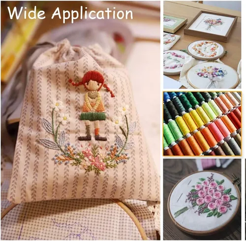 Miniatura 6 de Hilo de coser de 100 colores para máquina de coser y coser a mano de poliéster para coser a mano, bordado, máquina, acolchado y manualidades