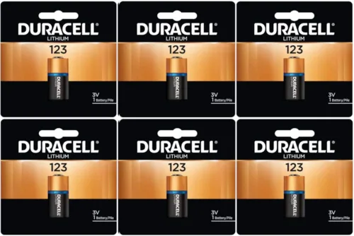 Duracell Foto batería de litio (123), 3 voltios (PKG de 6)