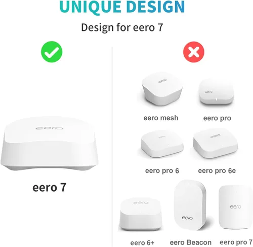 Miniatura 2 de Soporte de montaje en pared para eero 7 router Mesh Wi-Fi System – Sin cables desordenados, soporte de pared para extensor eero 7, soporte