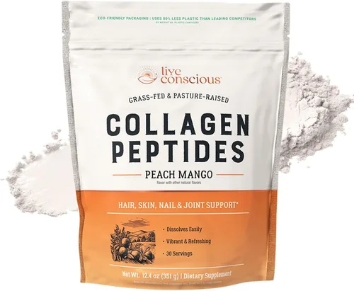 Miniatura 19 de Live Conscious Polvo de Péptidos de Colágeno – Polvo de Colágeno Hidrolizado de Origen Natural – Apoyo para el Cabello, la Piel, las Uñas