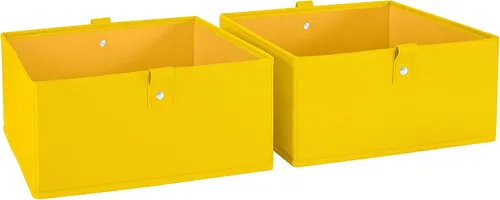 Miniatura 9 de RiverRidge Juego de 6 contenedores de almacenamiento plegables para niños - Cajas de tela de 10.5"A x 5"Al con asas para organizador de armario y 6