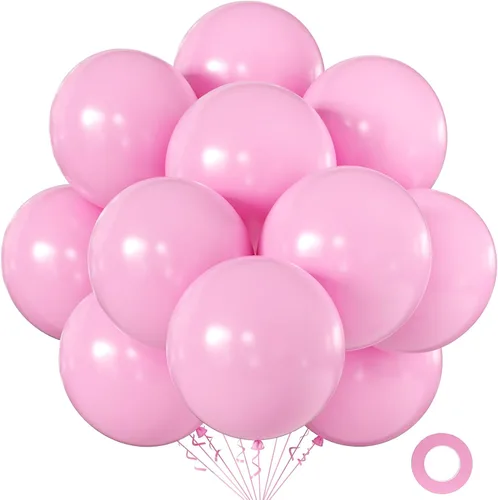 Miniatura 7 de KALOR Globos color morado ceniza de 18 pulgadas, 10 globos de látex mate, globos redondos grandes para bodas, baby shower, fiestas de cumpleaños