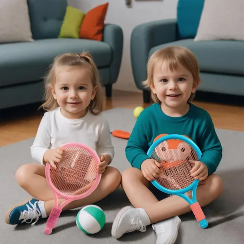 Miniatura 2 de Raqueta de tenis para niños (paquete de 2), tamaños de 16 a 25 pulgadas. Diseñada para niños de 2 a 14 años. Equipo asequible y duradero