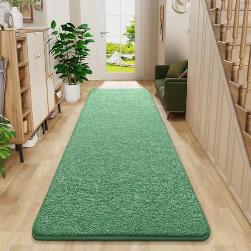 Miniatura 2 de Chicrug Alfombras Modernas de 2x8 Pies para Dormitorio y Sala de Estar, Alfombra de Pasillo de Espuma Viscoelástica de Pelo Bajo para Entrada