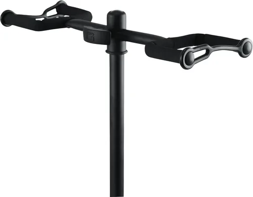 Miniatura 10 de Gator Frameworks Soporte de guitarra doble ajustable; Sostiene dos guitarras eléctricas o acústicas (GFW-GTR-2000), negro