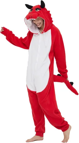 Miniatura 5 de Pijama de dragón unisex de animales, disfraz de cosplay para adultos
