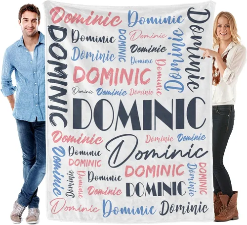 Miniatura 27 de Manta personalizada para niños y adultos, manta personalizada con nombre, manta de franela personalizada con nombre, manta personalizada con nombre