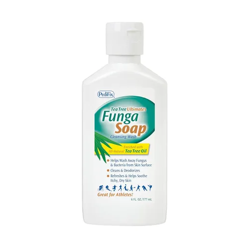 PediFix FungaSoap Lavado Limpiador de Árbol de Té – Gel de Baño Antifúngico y Jabón para Pies – Limpiador de Aceite de Árbol de Té Completamente