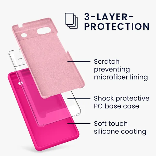 Miniatura 2 de kwmobile Funda Compatible con Google Pixel 6 Pro - Funda de teléfono de silicona TPU con acabado suave - Azul Arrecife