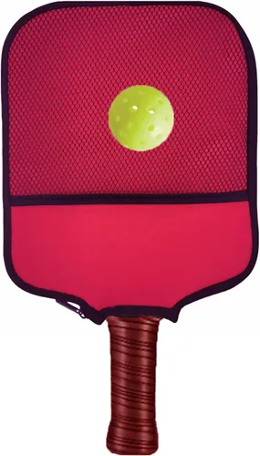 Miniatura 5 de Funda de neopreno para raqueta de pickleball Rojo