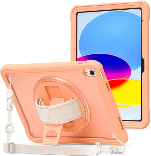 Miniatura 9 de ProCase Funda para iPad de 11ª generación A16 2025/iPad de 10.9 pulgadas 2022, resistente a prueba de golpes con correa de mano, protección