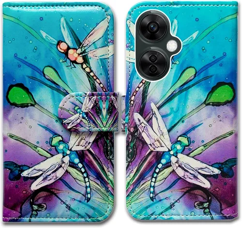 Miniatura 10 de Bcov Funda para Oneplus Nord N30 5G, diseño de pájaro negro y verde con tapa para teléfono con ranura para tarjeta y soporte para OnePlus Nord N30 5G