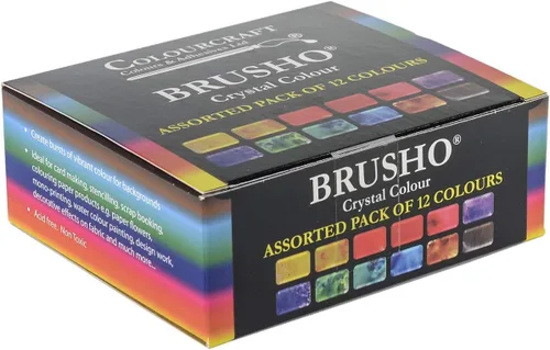 Miniatura 4 de Brusho by Colourcraft Juego de 12 colores de cristal Brusho, 0.5 onzas (paquete de 12)