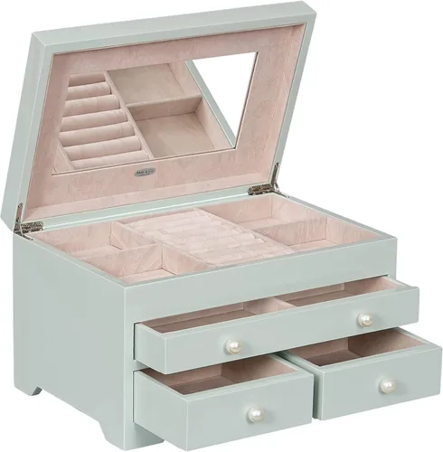 Miniatura 3 de Mele & Co. Bianca - Joyero de madera con acabado de mar.