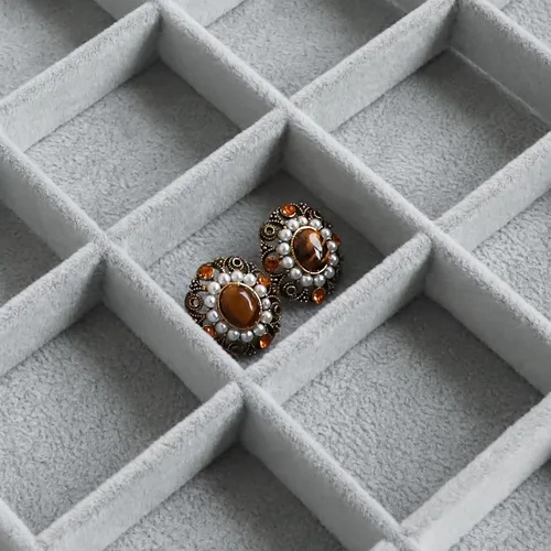 Miniatura 2 de Wudygirl Organizador de joyas de terciopelo con 30 rejillas, caja de joyas, bandeja de joyería con tapa transparente, estuche de almacenamiento