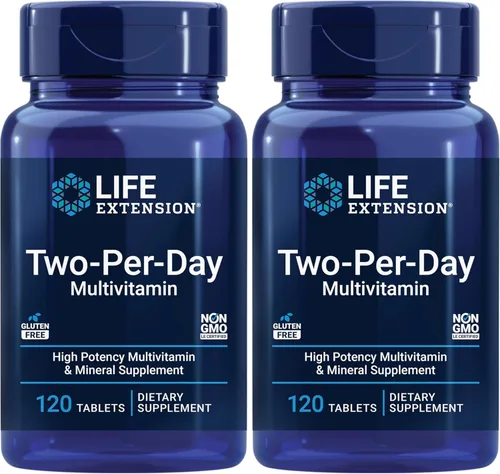 Miniatura 9 de Life Extension Suplemento multivitamínico y mineral de alta potencia dos por día y tapas de magnesio, 500 mg, óxido de magnesio, citrato, succinato