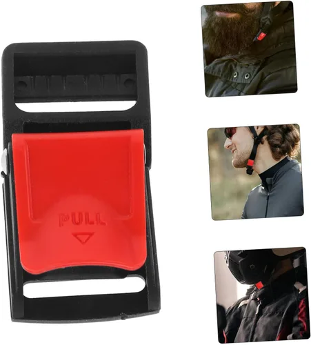 Miniatura 6 de OUNONA 6 piezas de hebilla para casco de motocicleta, kit de hebilla de liberación rápida, accesorios para casco de motocicleta, hebillas