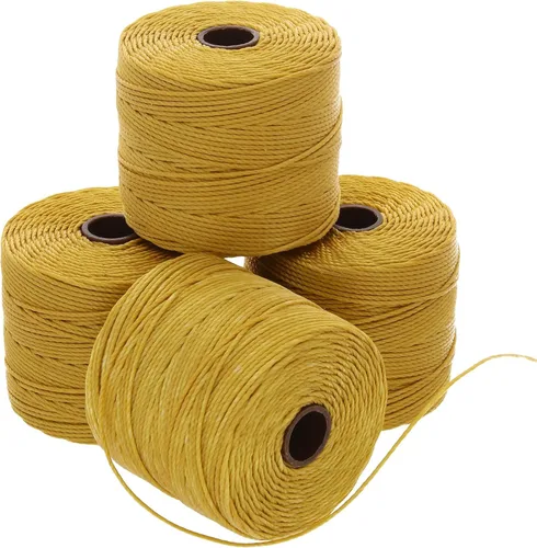 Miniatura 52 de The Beadsmith S-Lon Cordón para Cuentas – Cordón de Nylon Torcido de 0.5 mm para Ensartar, Paquete de 4, Mezcla de Neutrales Fríos, TEX210, 77