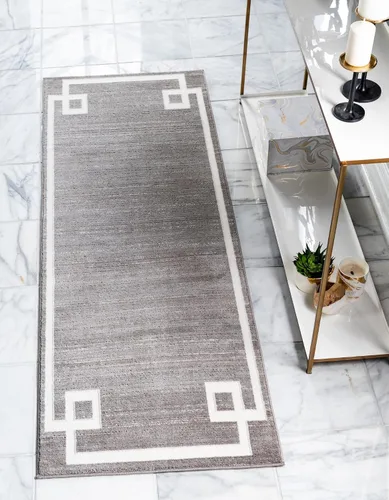 Miniatura 30 de Unique Loom Colección Uptown de Jill Zarin - Alfombra moderna con textura de estilo griego, color beige (1.25 x 1.85 m)