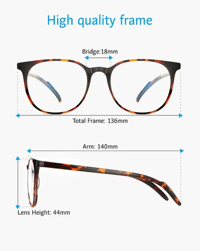 Miniatura 5 de ANRRI - Gafas de bloqueo de luz azul, antifatiga ocular, gafas para computadora, filtro UV400, marco ligero, para mujeres y hombres