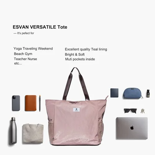 Miniatura 5 de Bolsa para esterilla de yoga ESVAN, bolsa de mano para yoga, bandolera para esterilla de yoga, bolsa de transporte para oficina, yoga, pilates, B