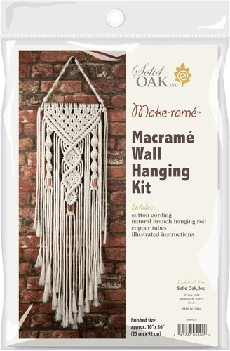 Miniatura 3 de Solid Oak Kit de colgador de pared Macramé - Doble giro, versión original