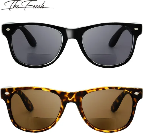 Miniatura 2 de The Fresh Lentes de sol de lectura bifocales cómodos y elegantes con bisagra de resorte para lectores de sol