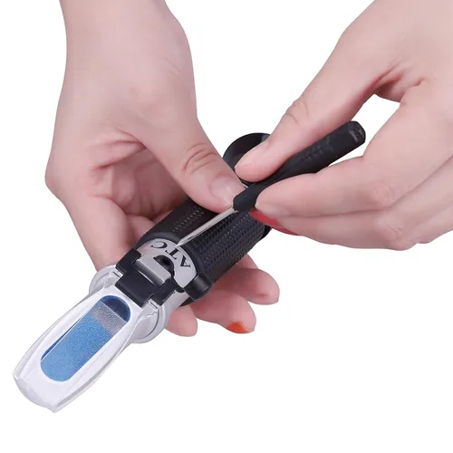 Miniatura 7 de Refractómetro de miel con ATC - Refractómetro Tiaoyeer para humedad de miel, Brix y Baume, probador de humedad de miel con rango de escala Brix